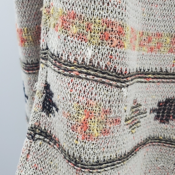 J. Jill Southwestern Boho Cozy Knit Open Draped Cardigan - Picture 7 of 7